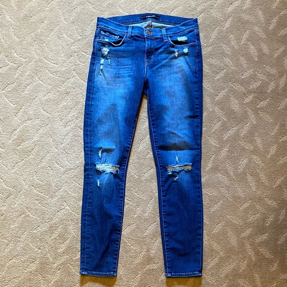 J Brand Skinny Cropped Jeans - Picture 4 of 6